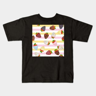 Sailor Moon Themed Strawberries Kids T-Shirt